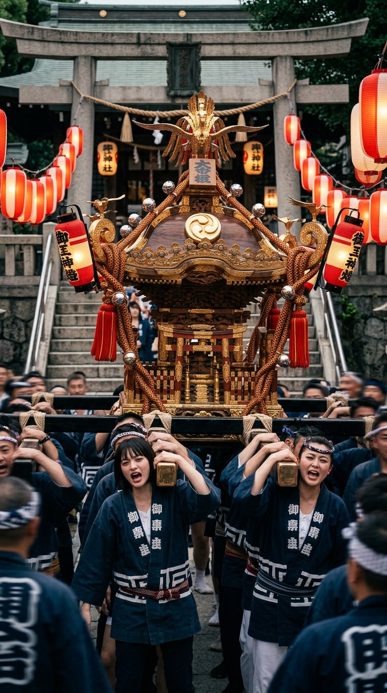 Mikoshi Lantern Thumbnail Prompt