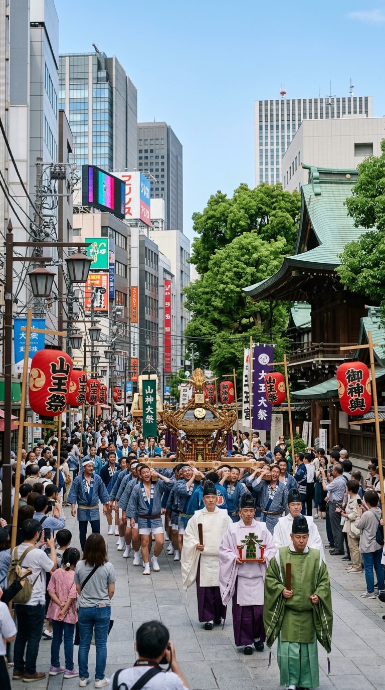 Edo Three Great Festivals Ukiyo-e AI Prompt