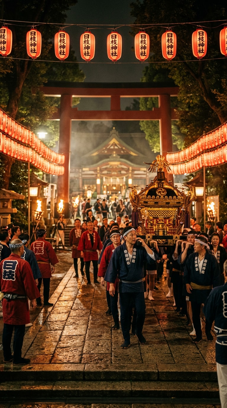 Sanno Matsuri Poster Style AI Prompt