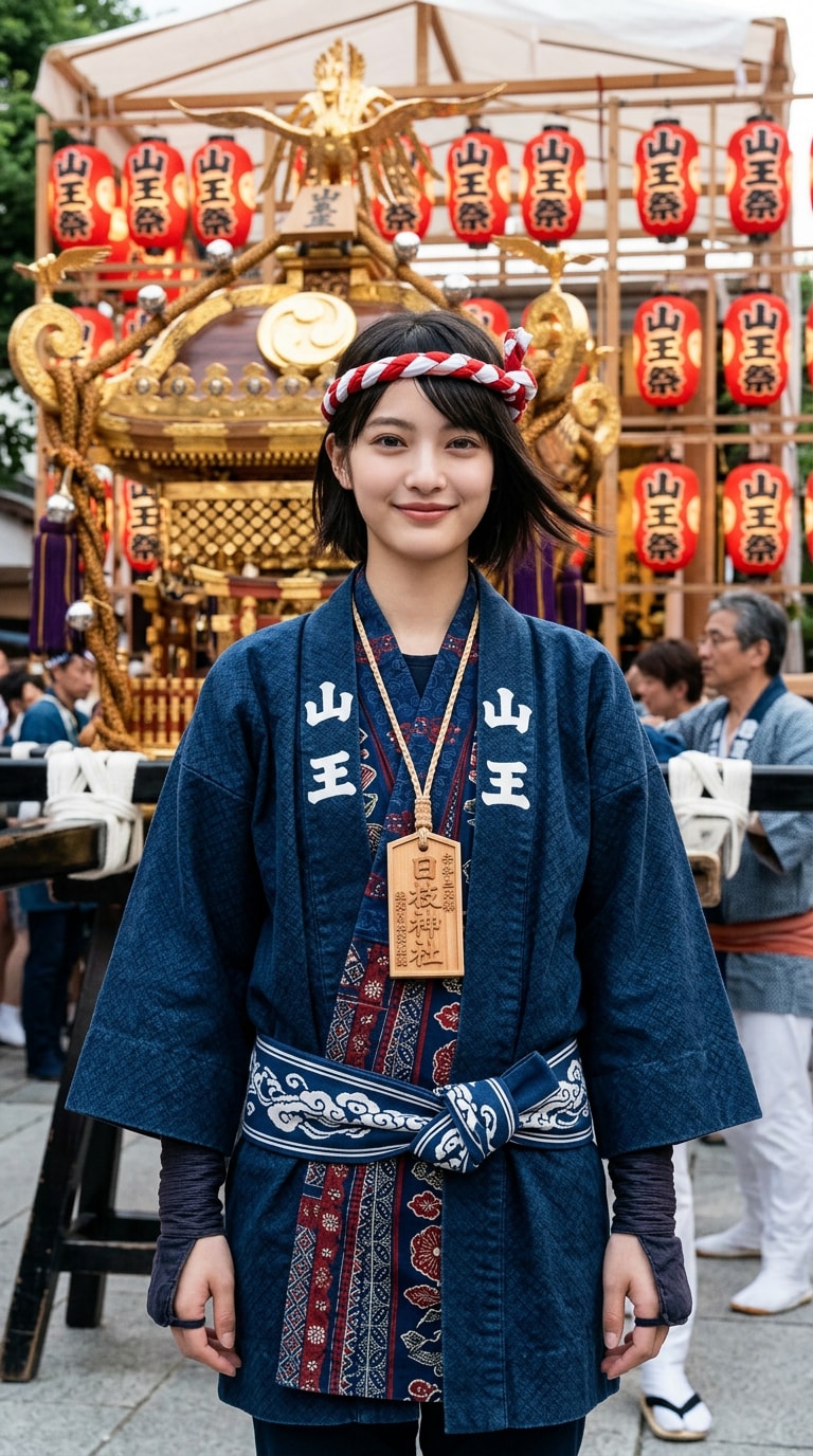 Happi Coat Festival Portrait Prompt