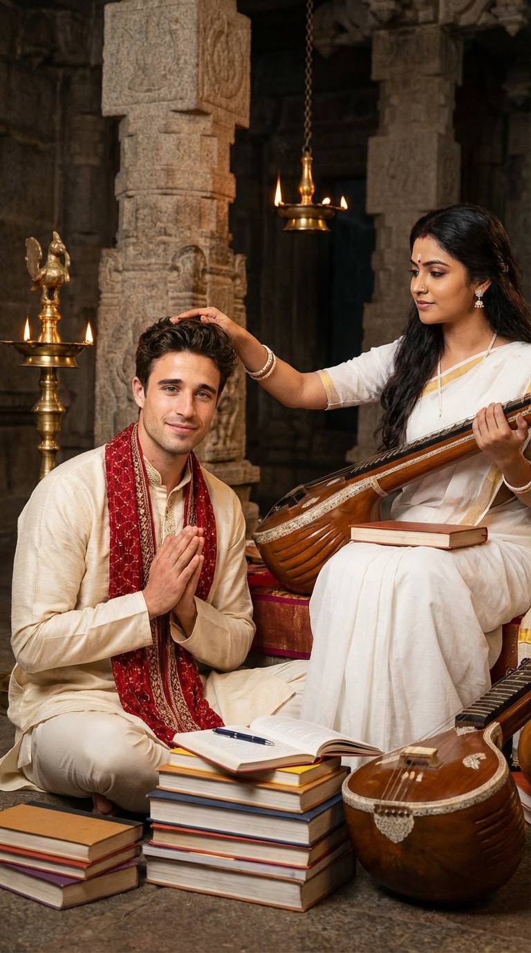 Saraswati Puja AI Photo