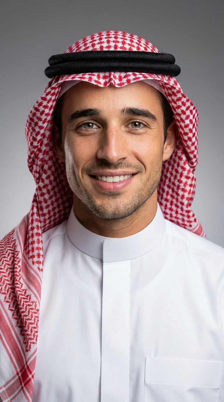Saudi professional headshot prompt