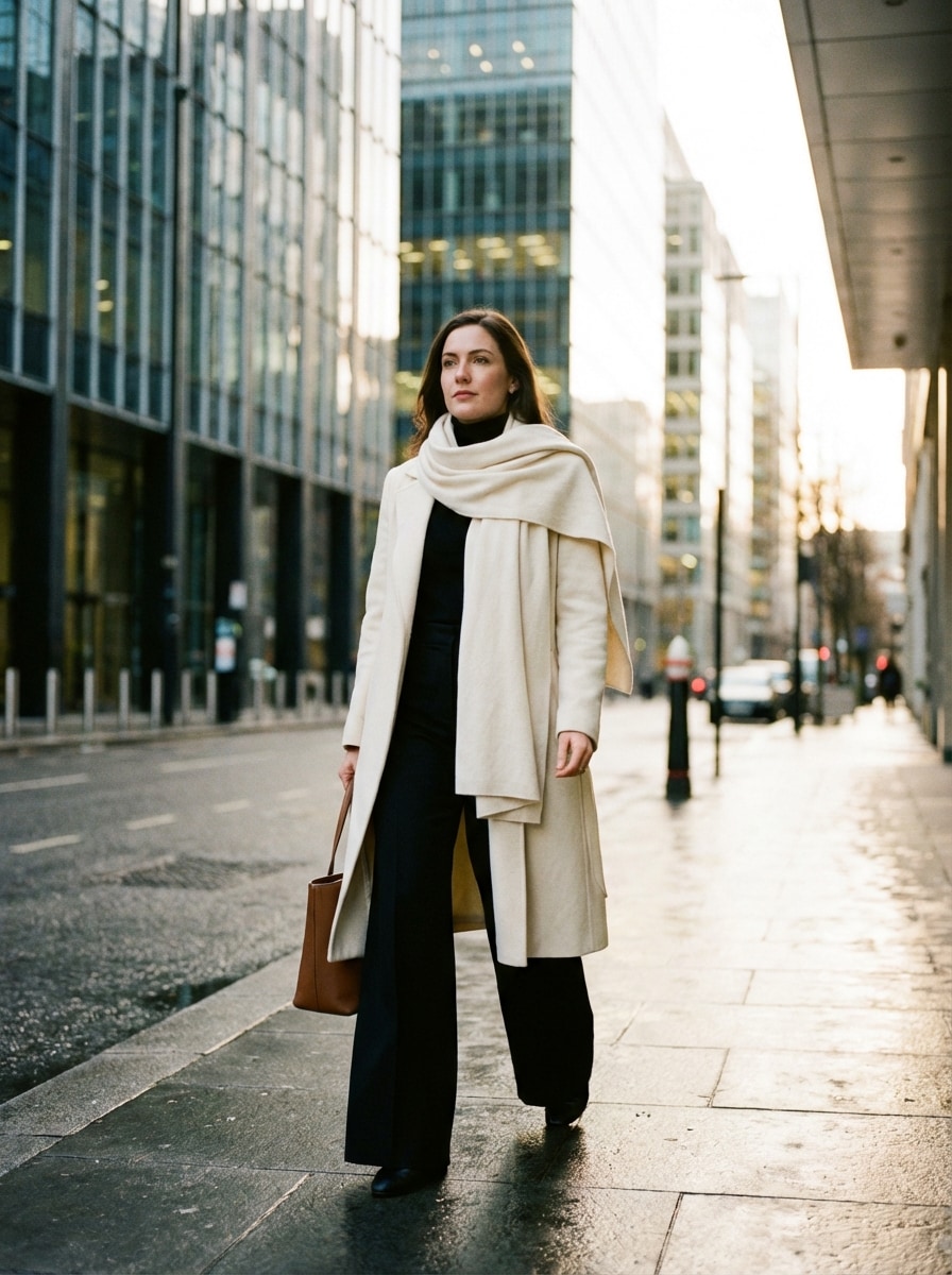 AI outfit generator Scarf Coat trend