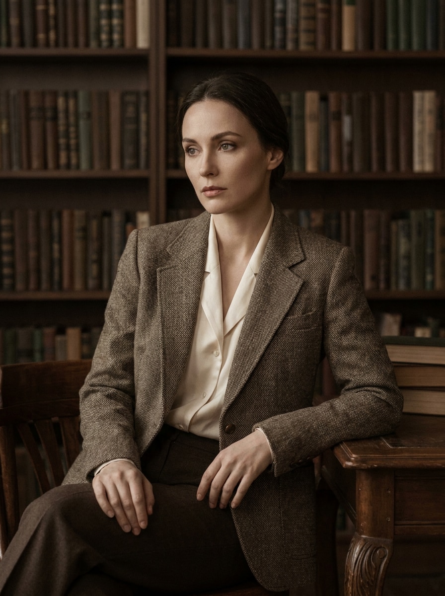 Scholarly Editorial Portrait