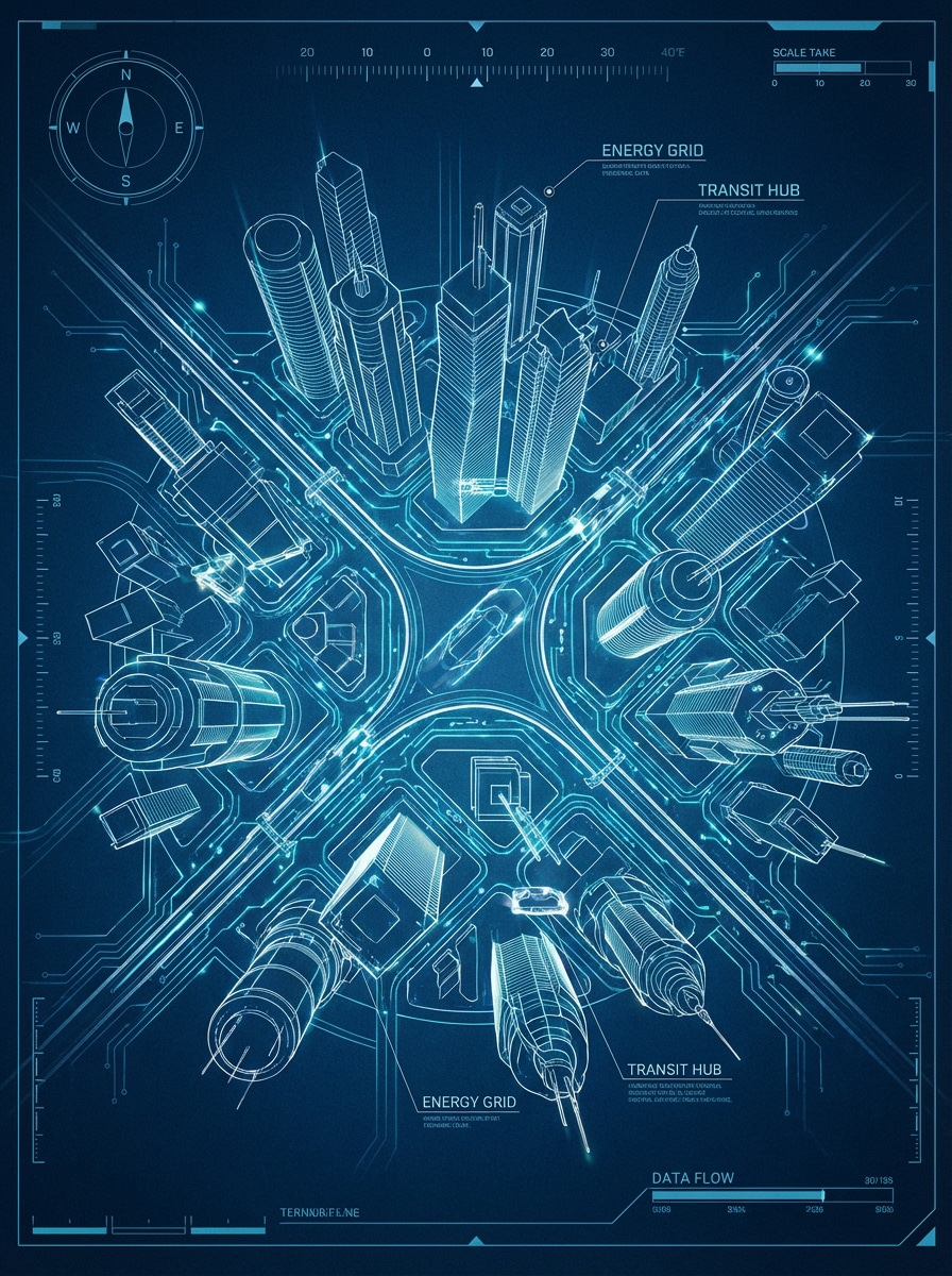 Sci-Fi City Schematic