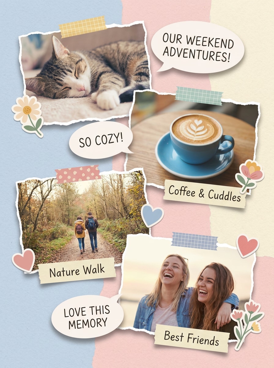 Scrapbook Bubble Caption