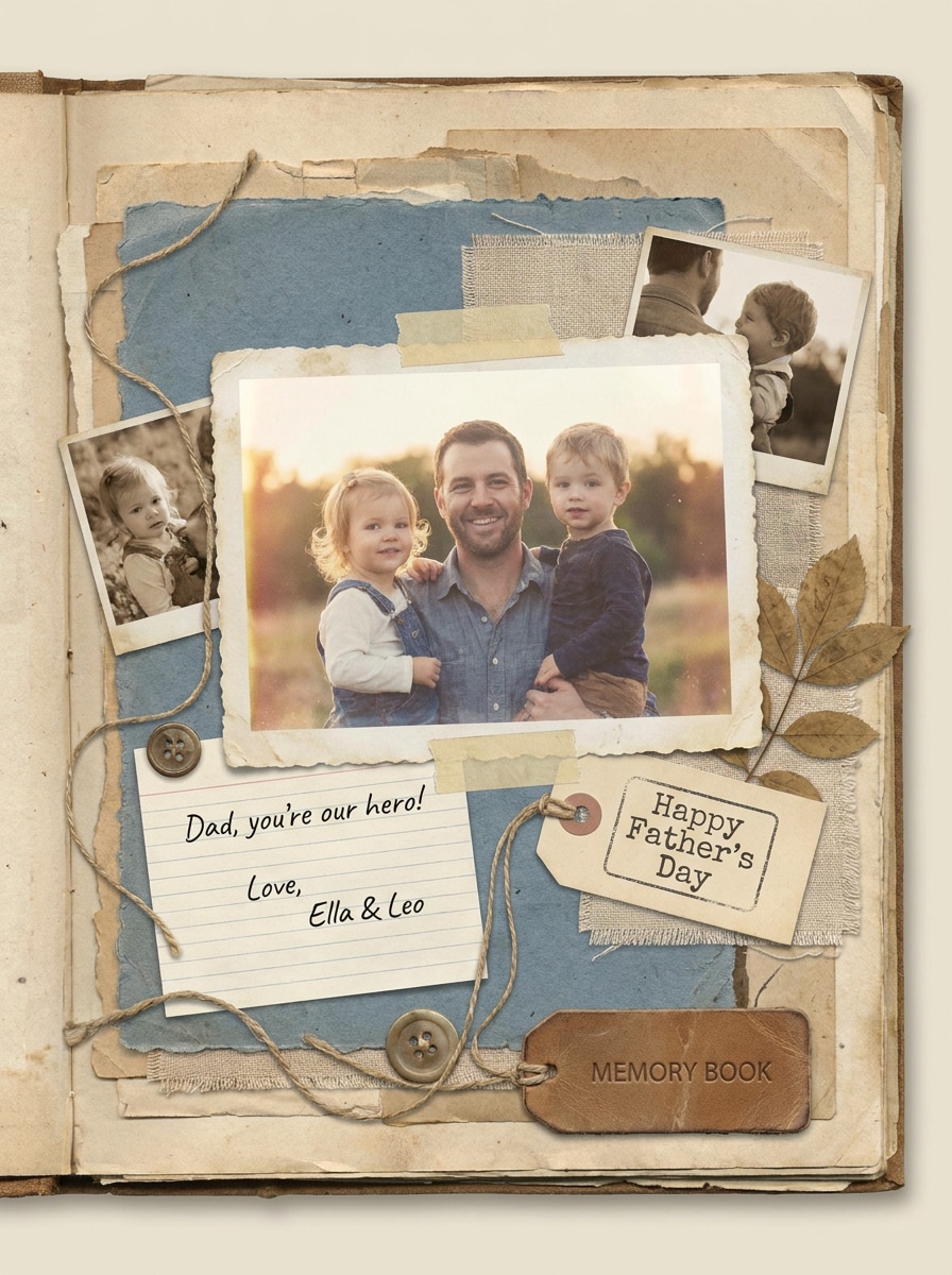 Scrapbook Family Collage