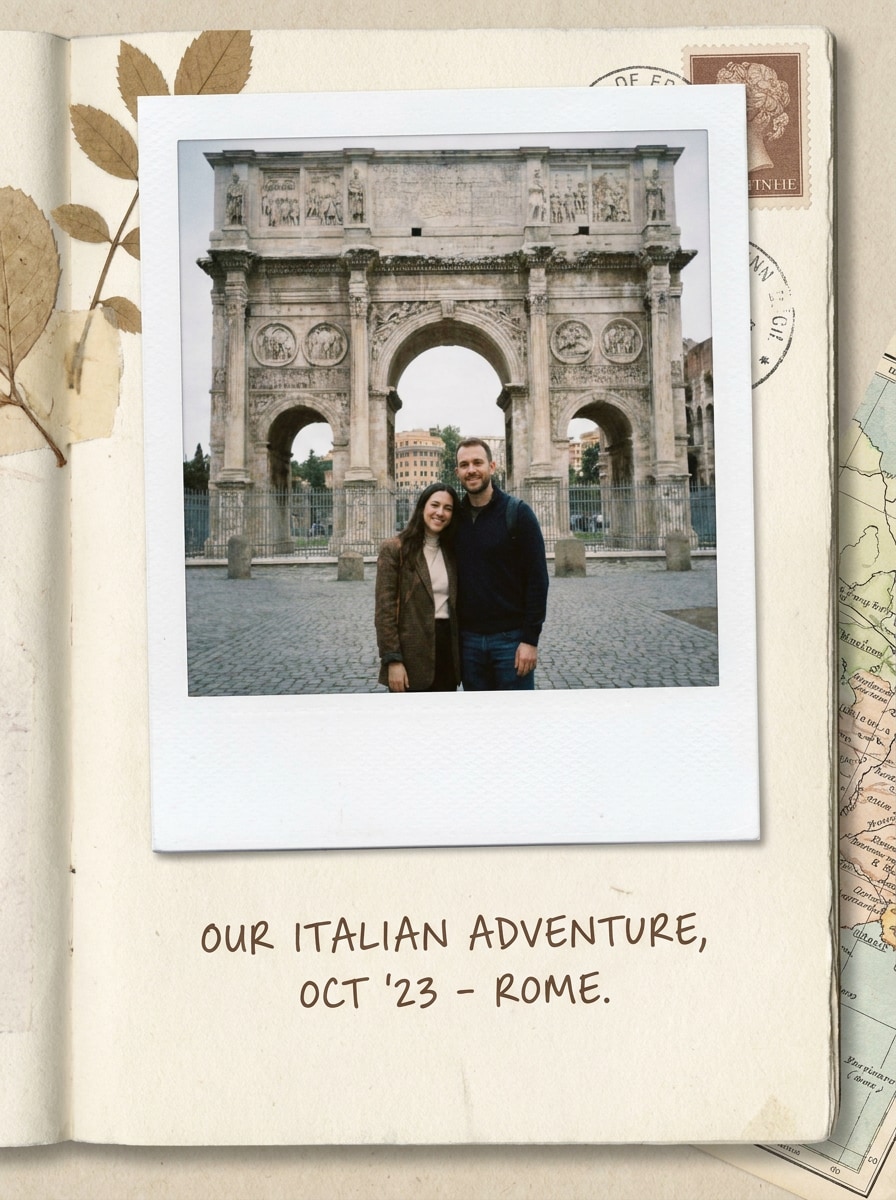 Scrapbook Polaroid Note