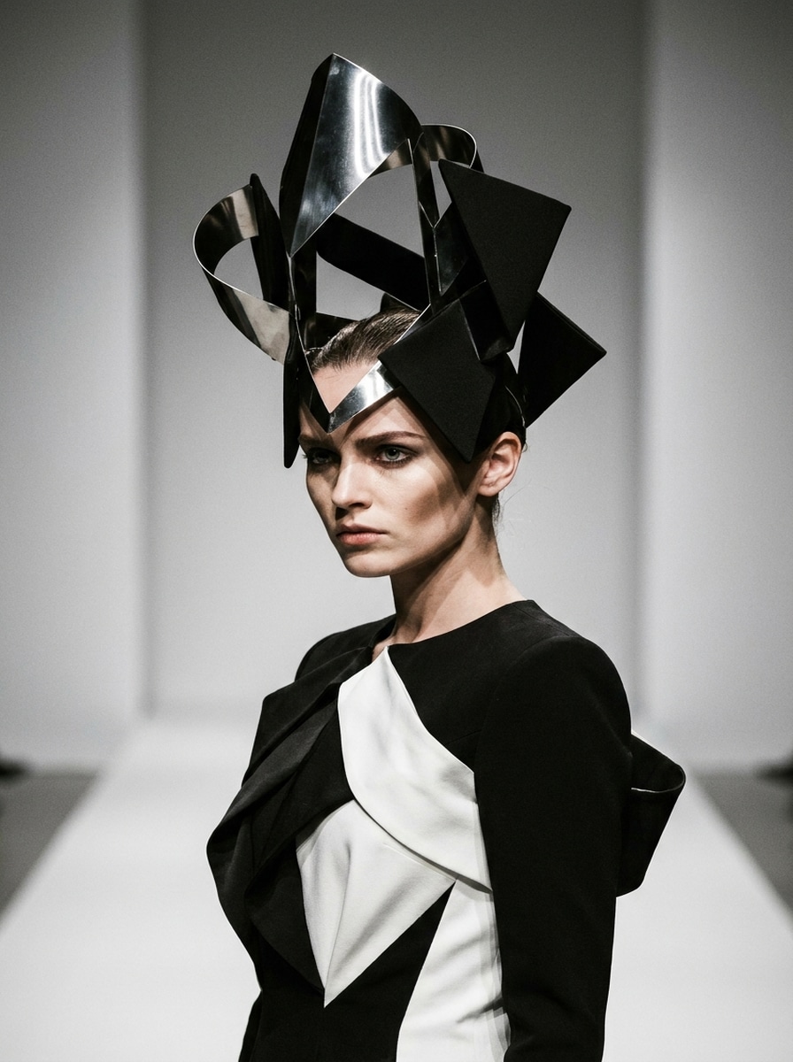 Sculptural Headpiece Portrait