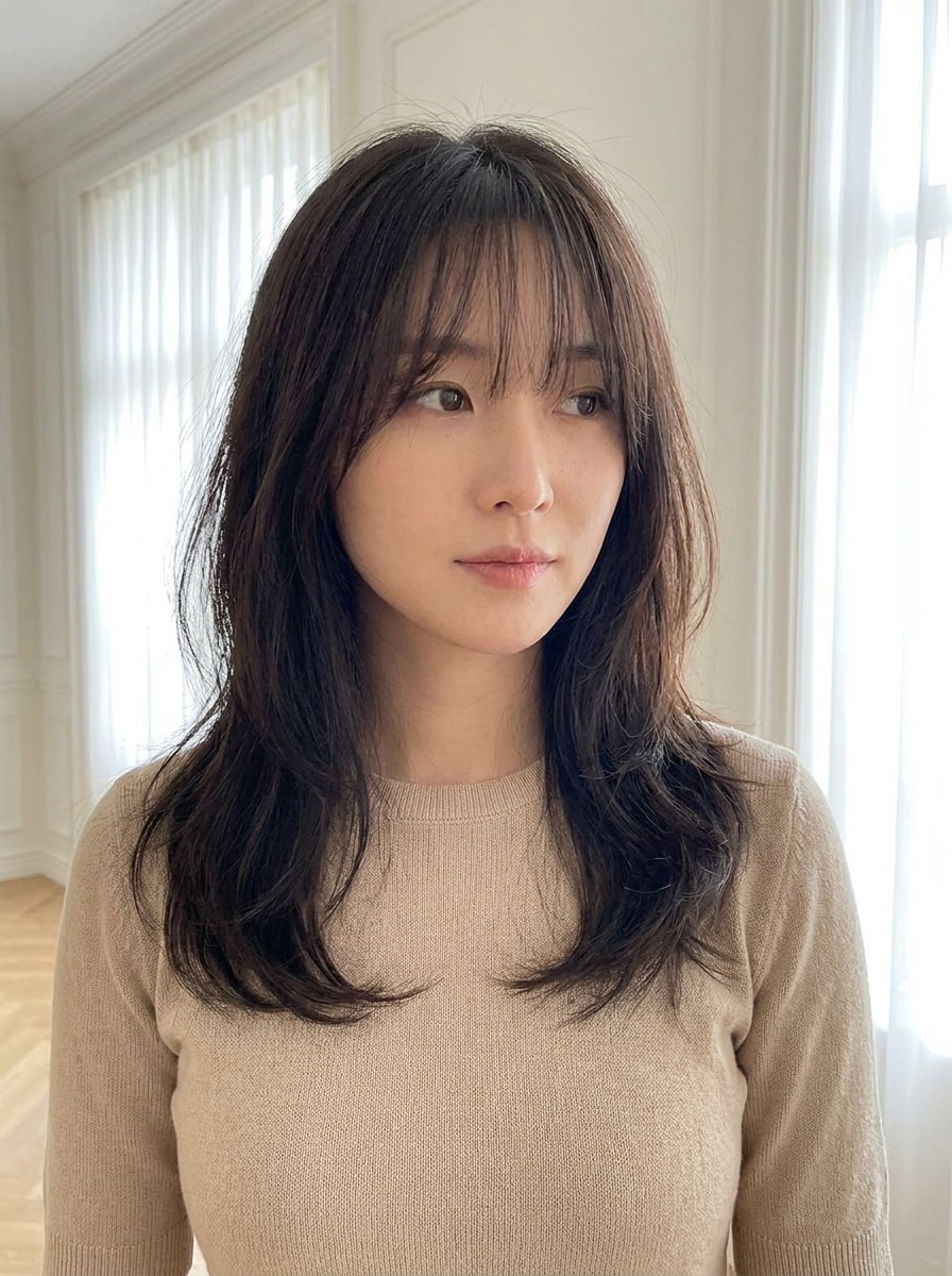 See-Through Curtain Bangs