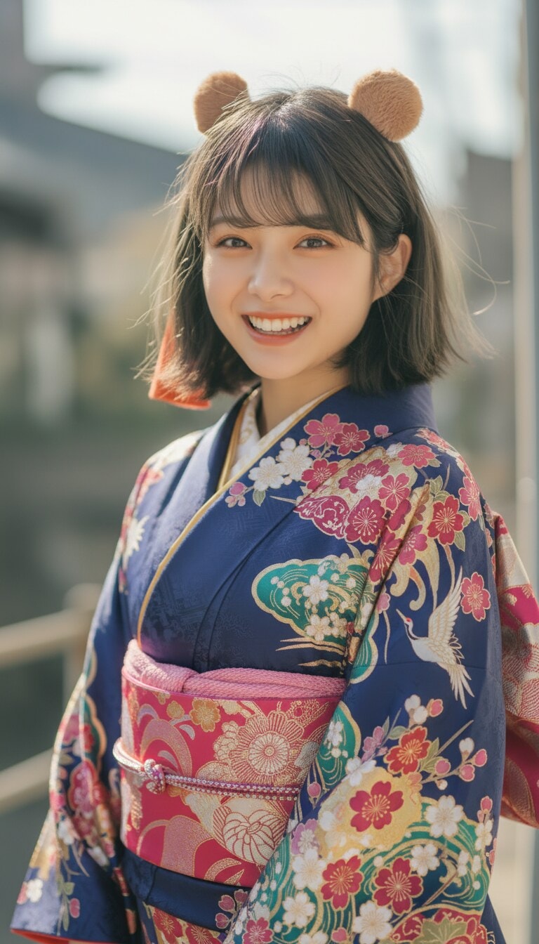 SNS映えする華やかな成人式写真に整える加工