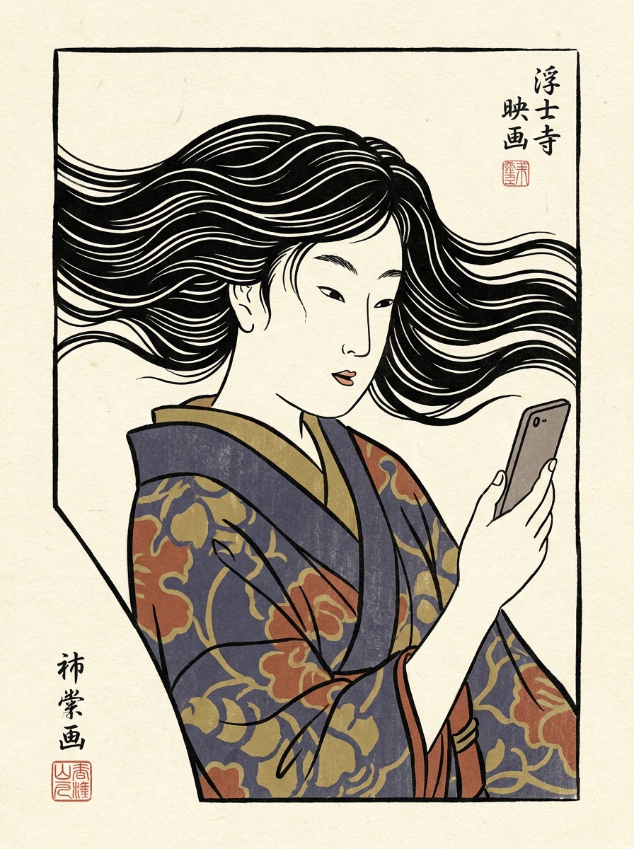 Selfie to Ukiyo-e Poster