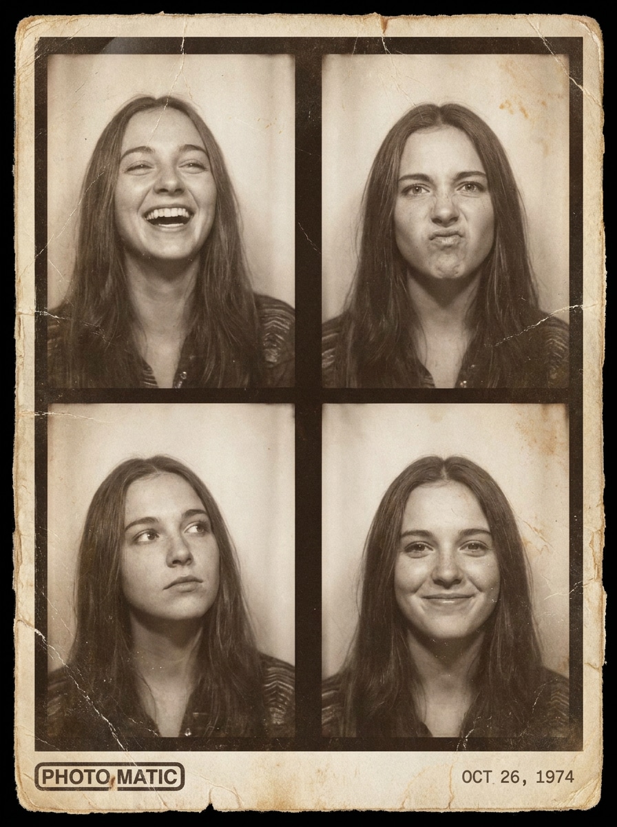 Sepia Retro Strip