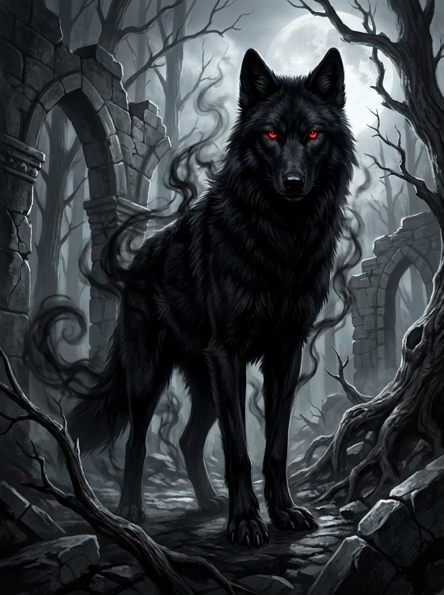 Shadow Guardian Wolf
