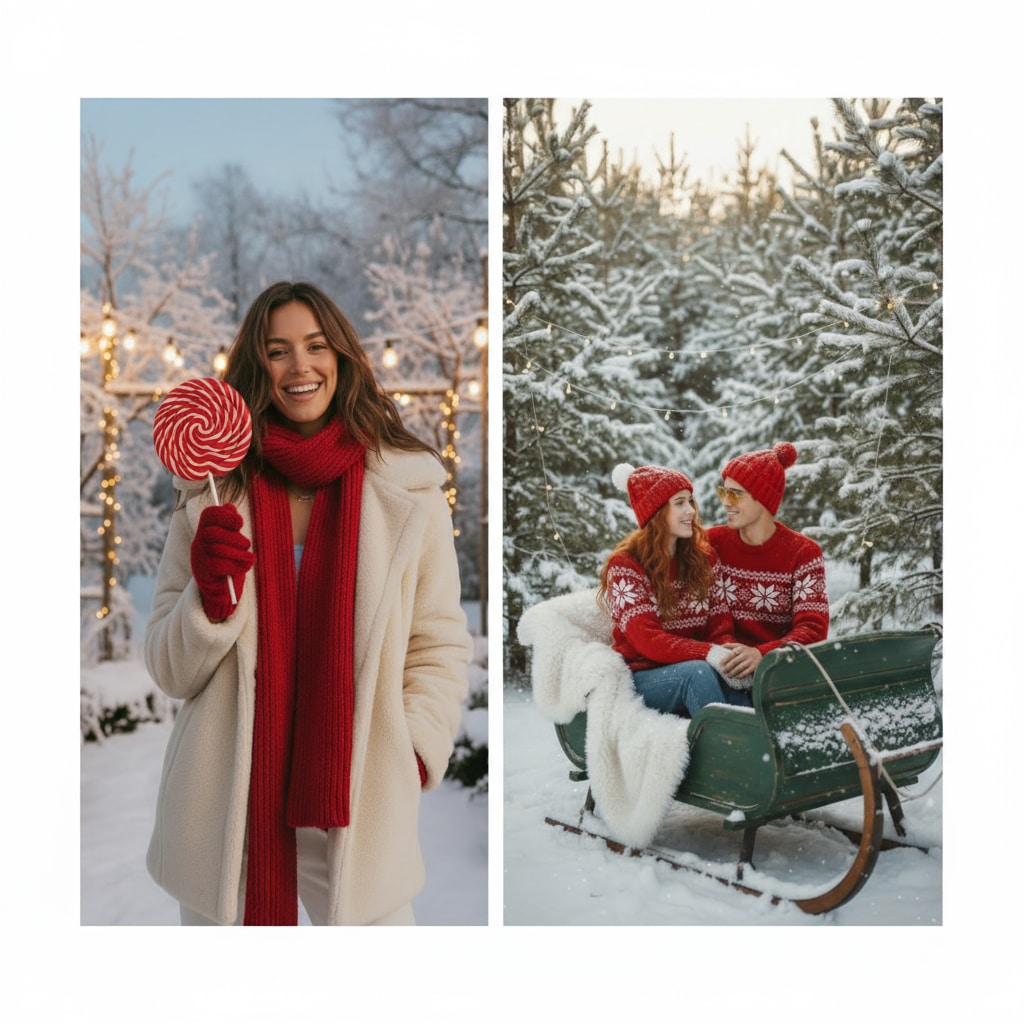 Side by side photo example: offset story