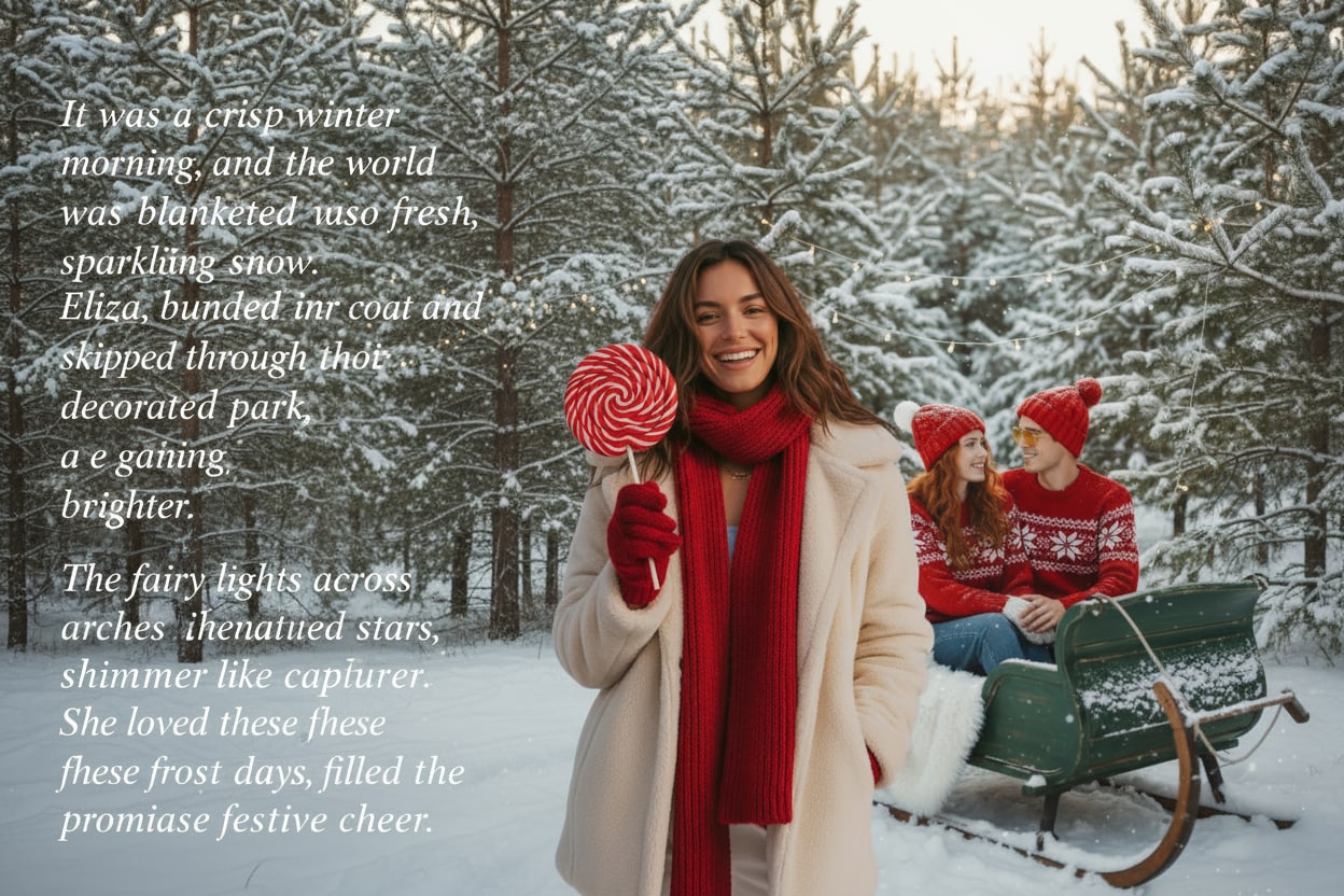 Side by side photo example: landscape with vertical overlay