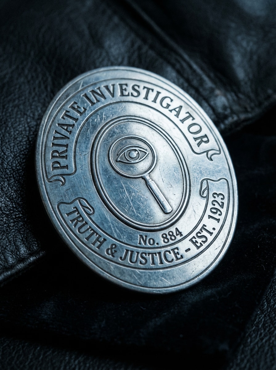 Silver Detective Badge