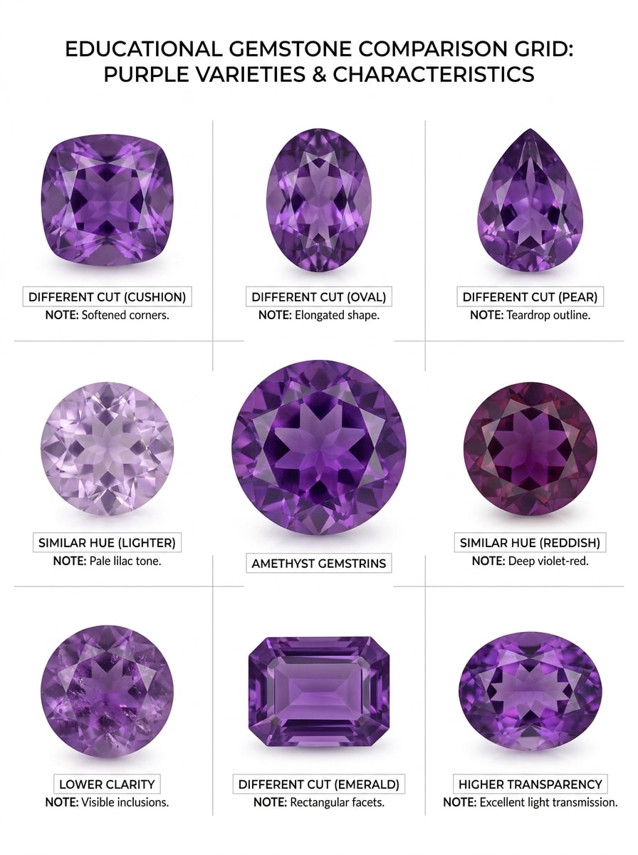 Similar Stones Comparison Grid
