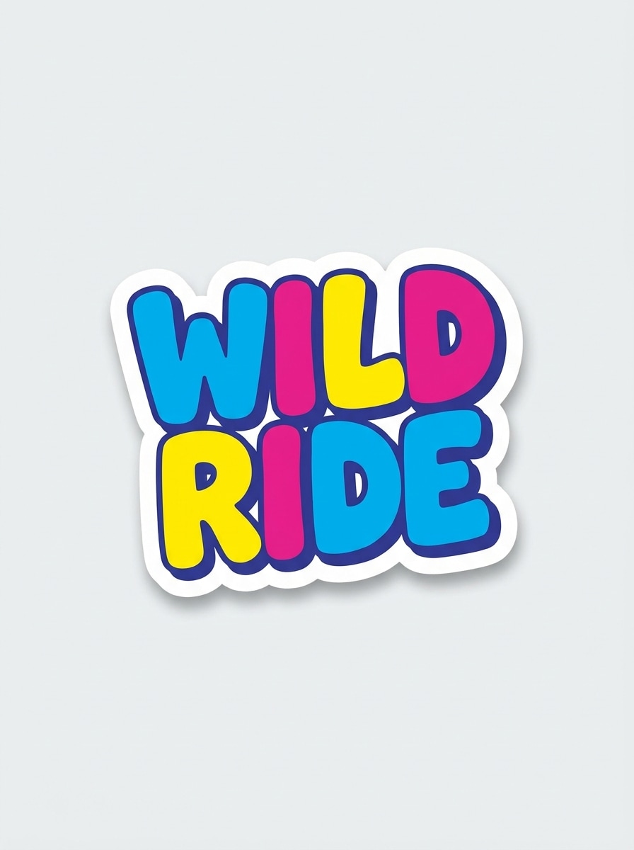 Skater Sticker Text