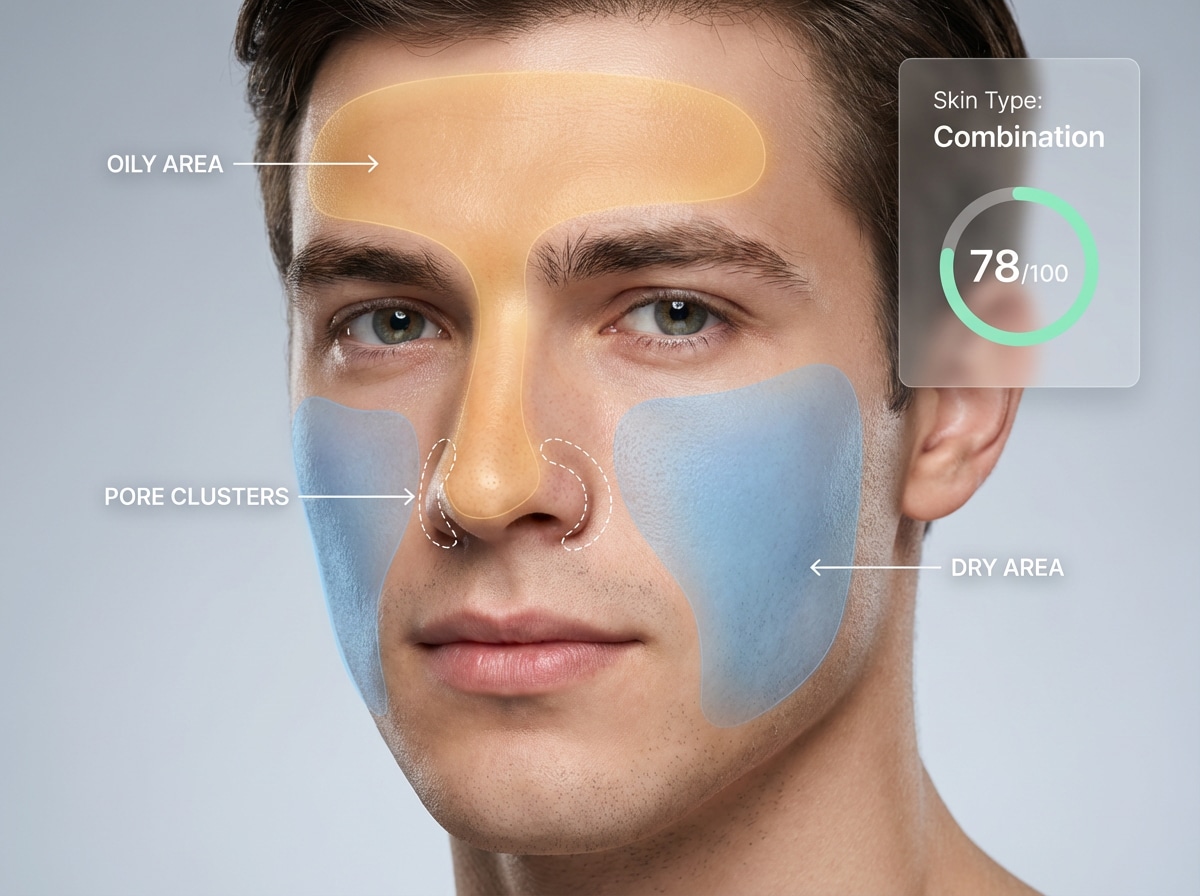 Skin Test For Skin Type male result