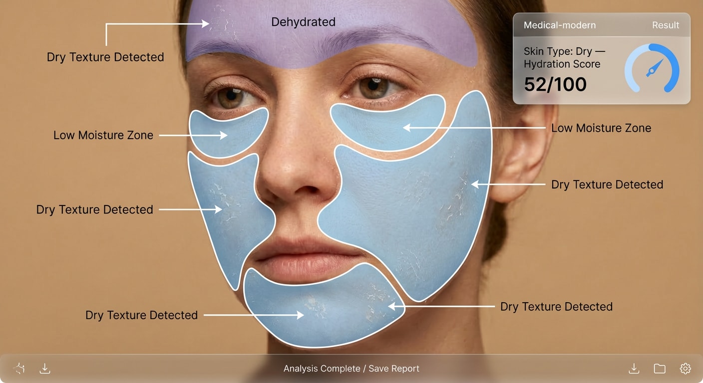 After result for Dry Skin Assessment