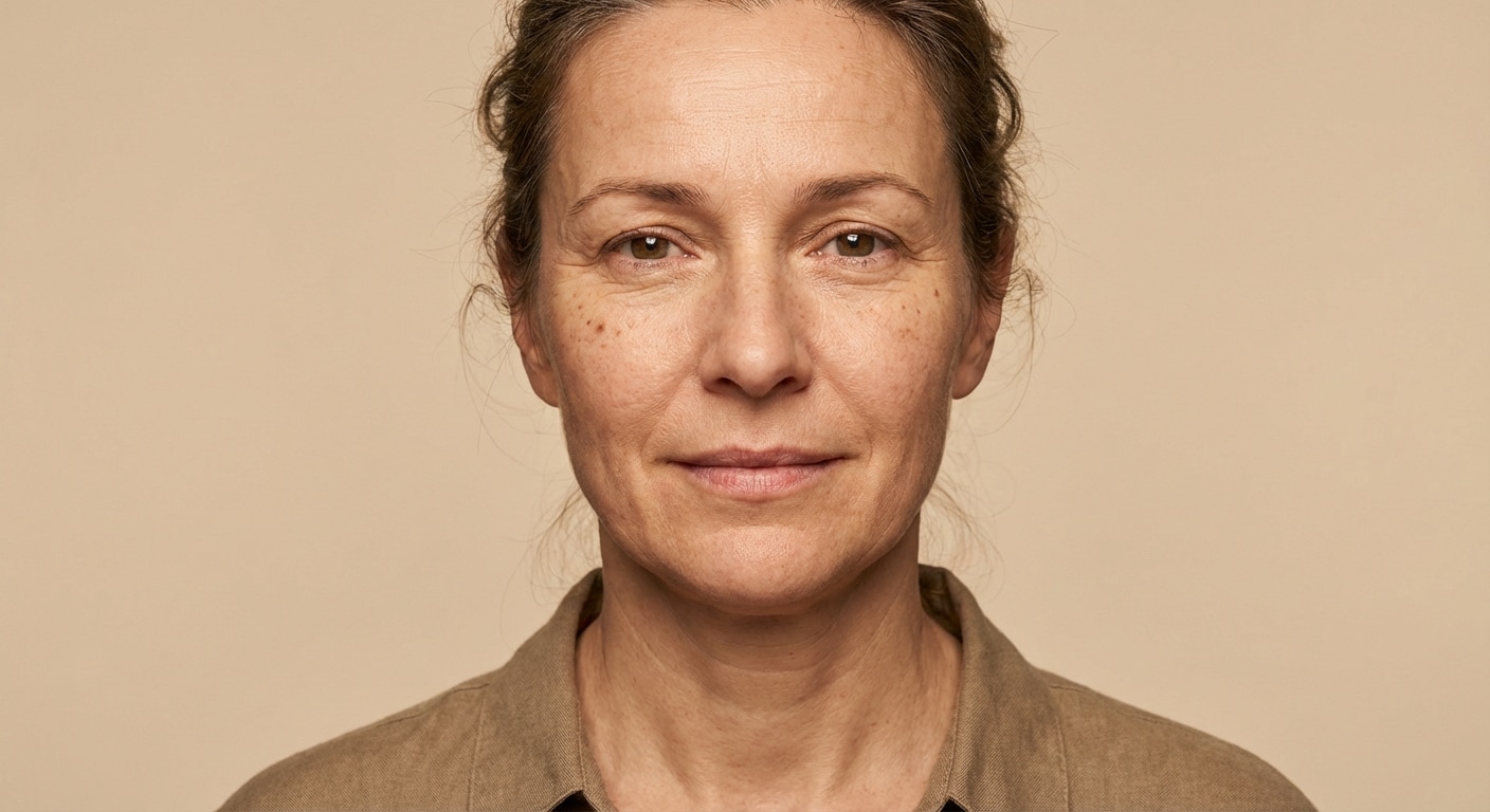 Original photo before AI analysis for Mature Skin Review