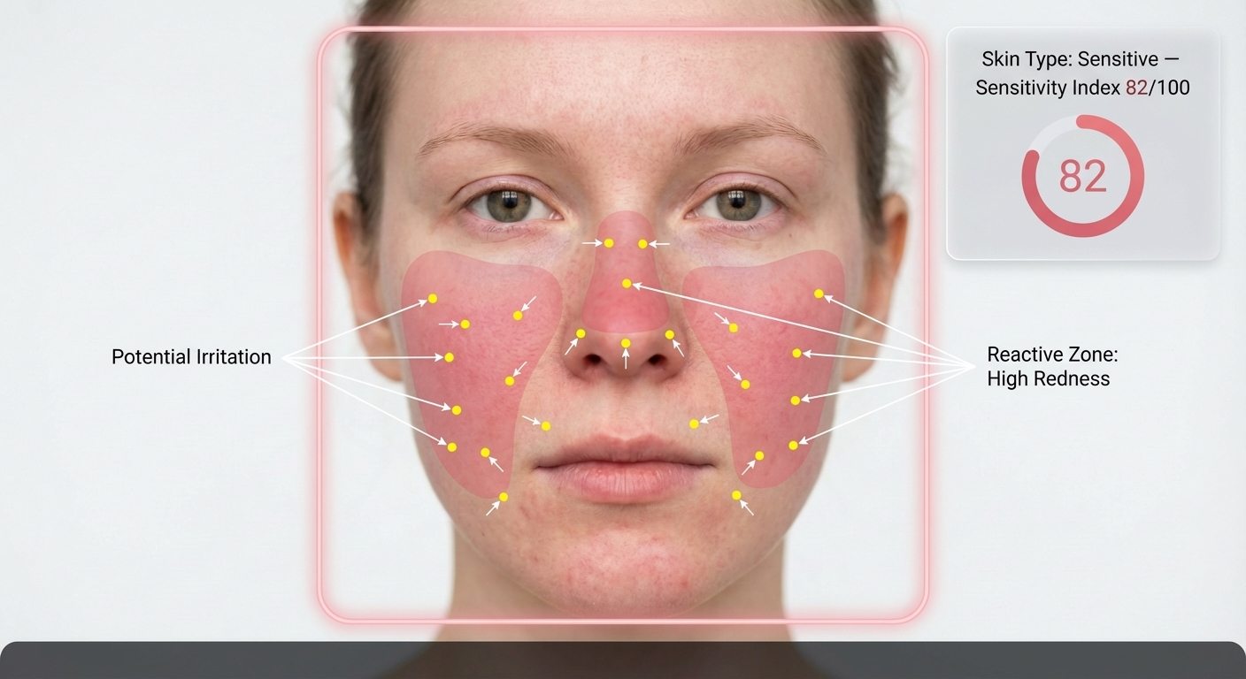 After result for Sensitive Skin Analysis