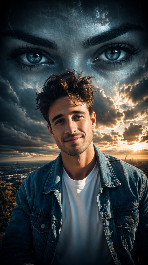 Trending Viral Sky Eye AI Poster sky eye ai photo editing prompt