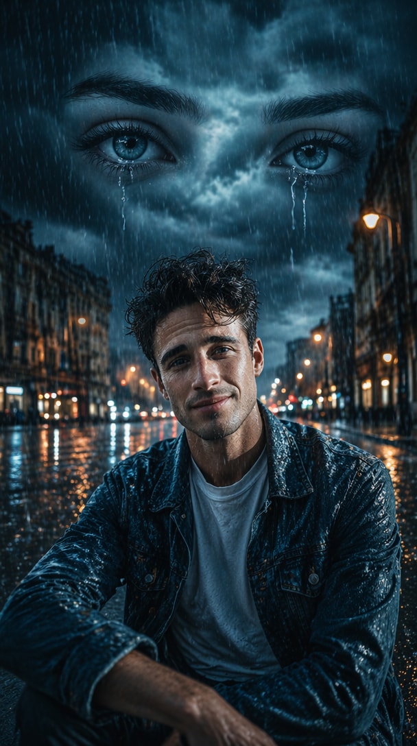 Rainy Love Memory Sky Eyes sky eye ai photo editing prompt