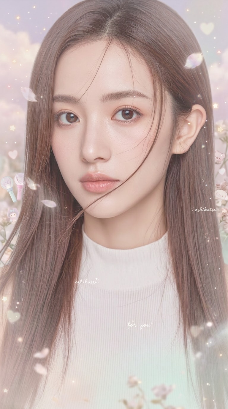 推し活っぽいプロフィール画像AI画像