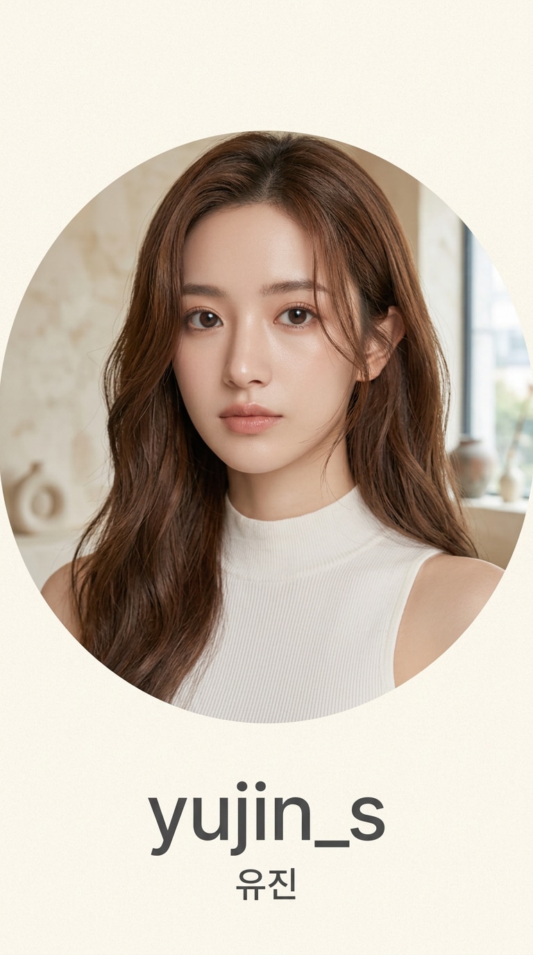 韓国風プロフィール画像AI画像