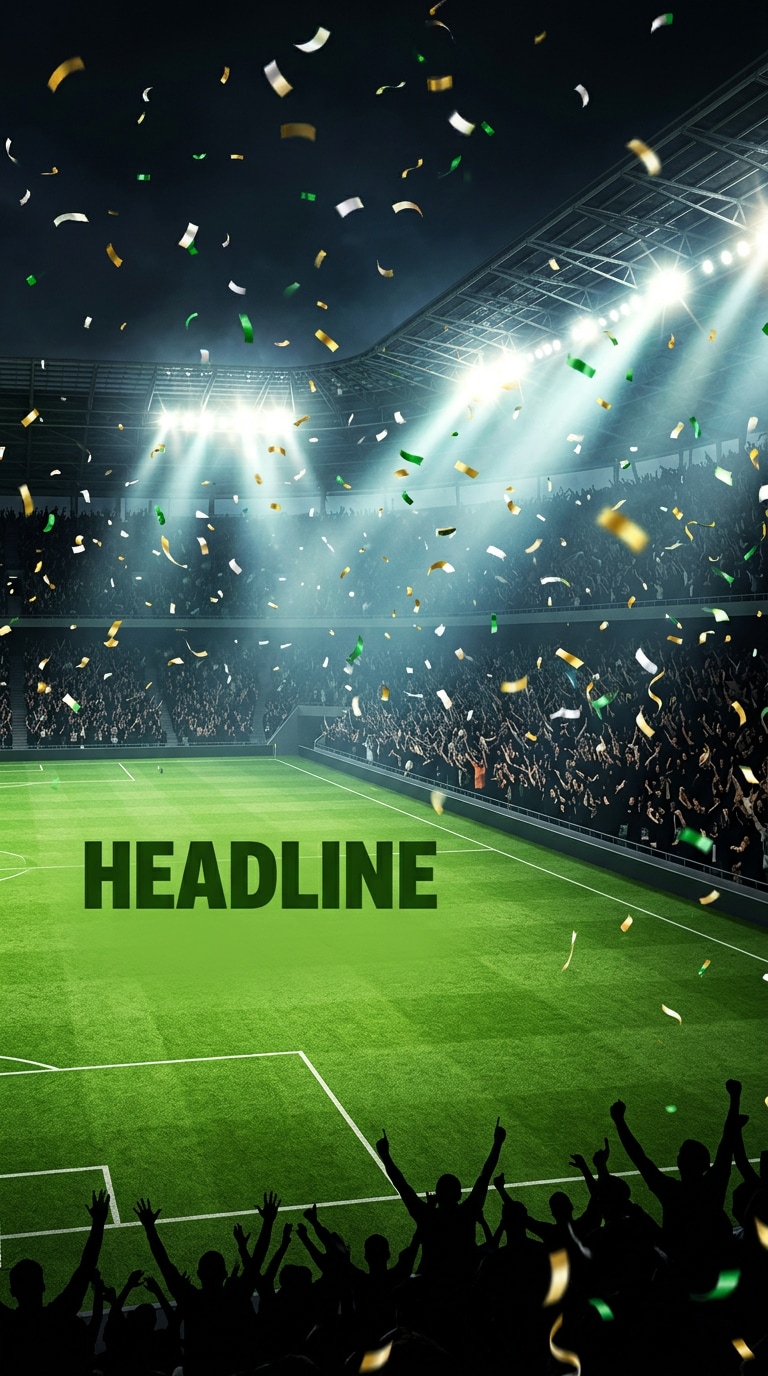 soccer poster background prompt for AI image generator