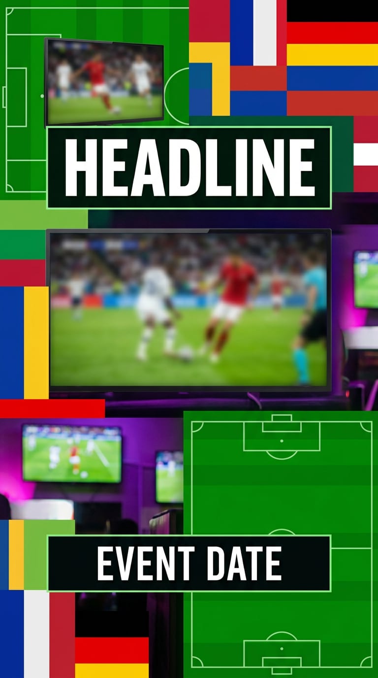 soccer bar flyer image prompt