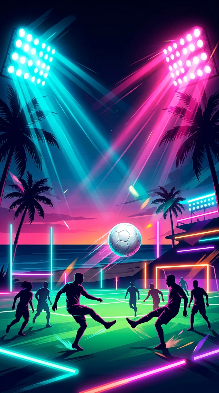 Miami soccer wallpaper prompt