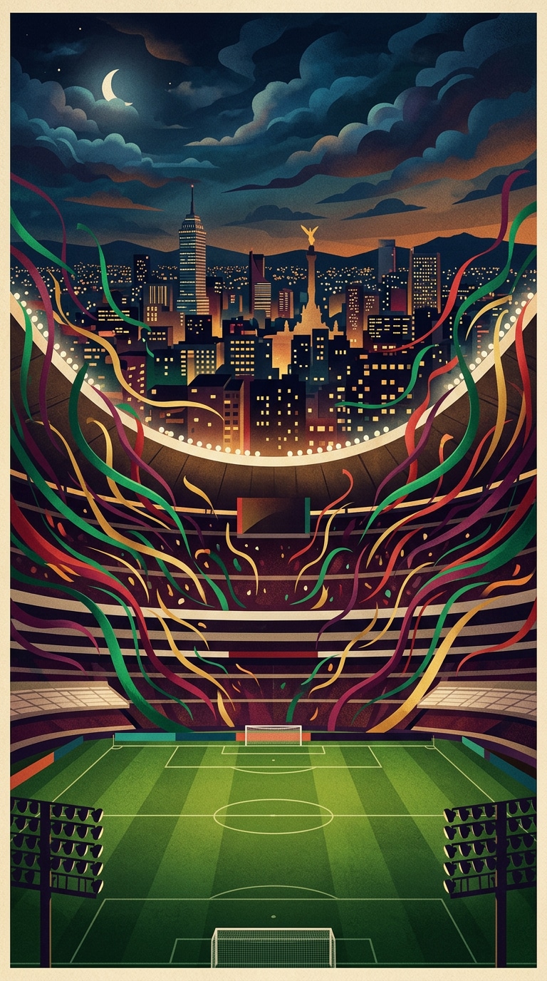Mexico City soccer wallpaper prompt