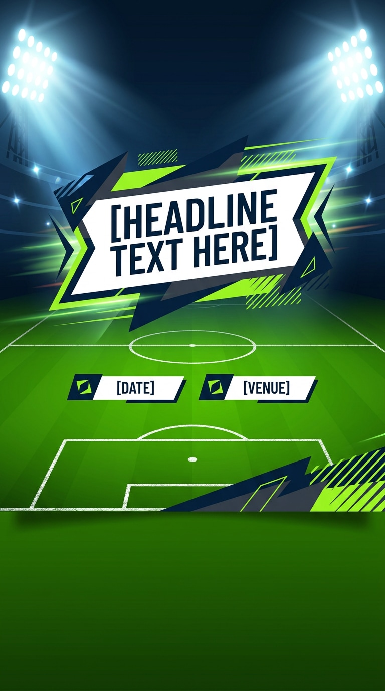 matchday Instagram post template prompt