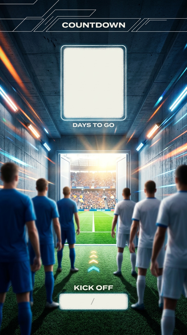 soccer Instagram story template prompt
