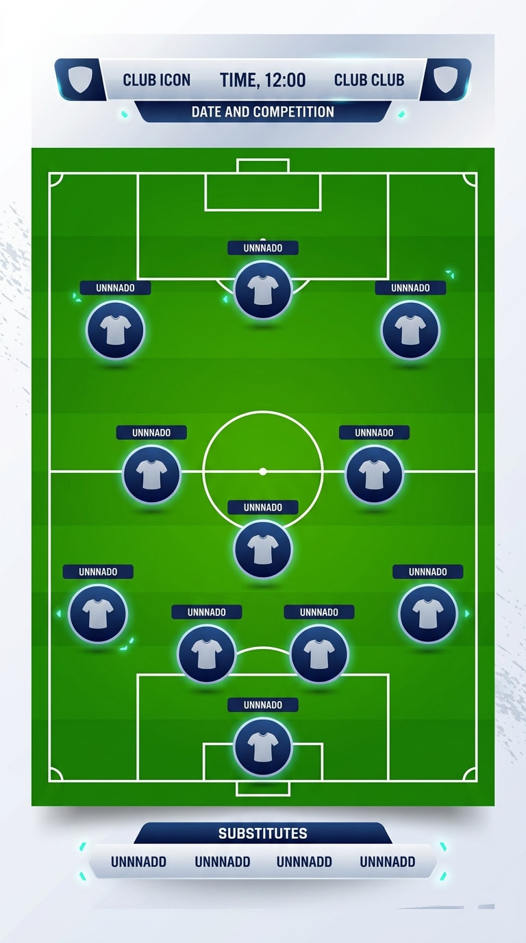 soccer lineup template prompt