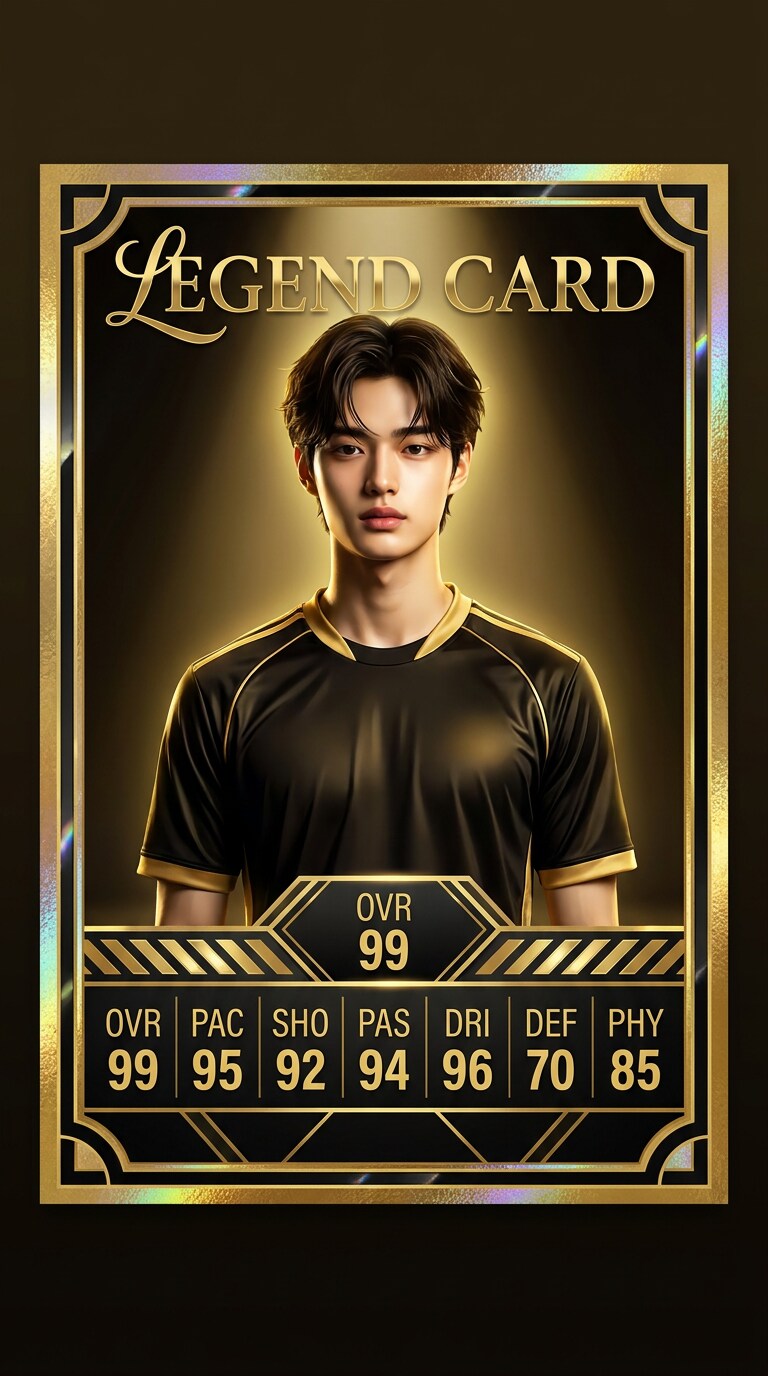 LEGEND CARD風サッカーAI画像生成