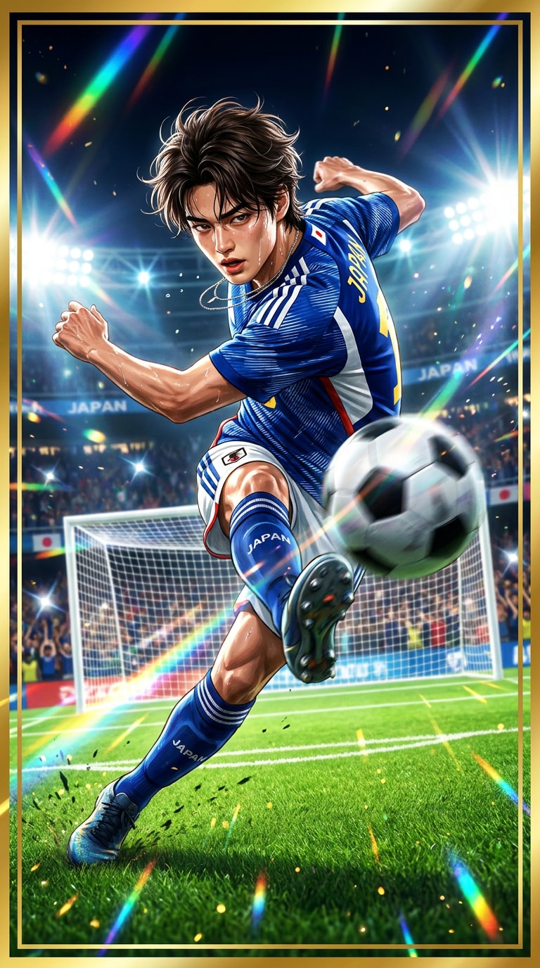 スポーツカード風AI画像生成
