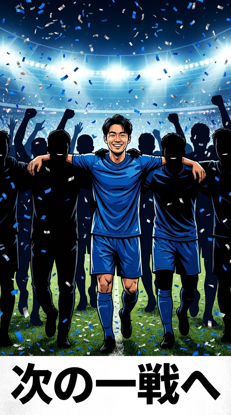 サッカーSNSハイライトAI画像