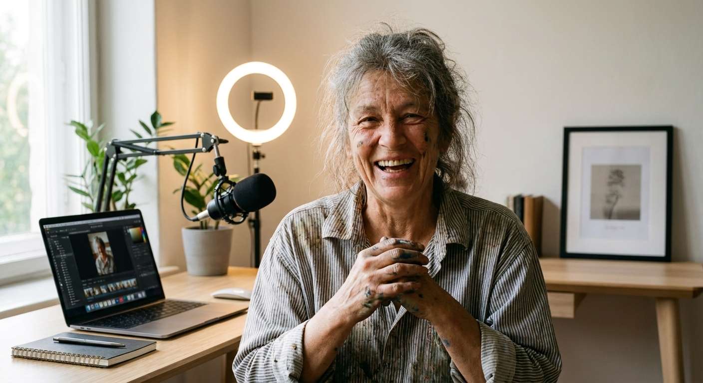 After creator desk branding shot result