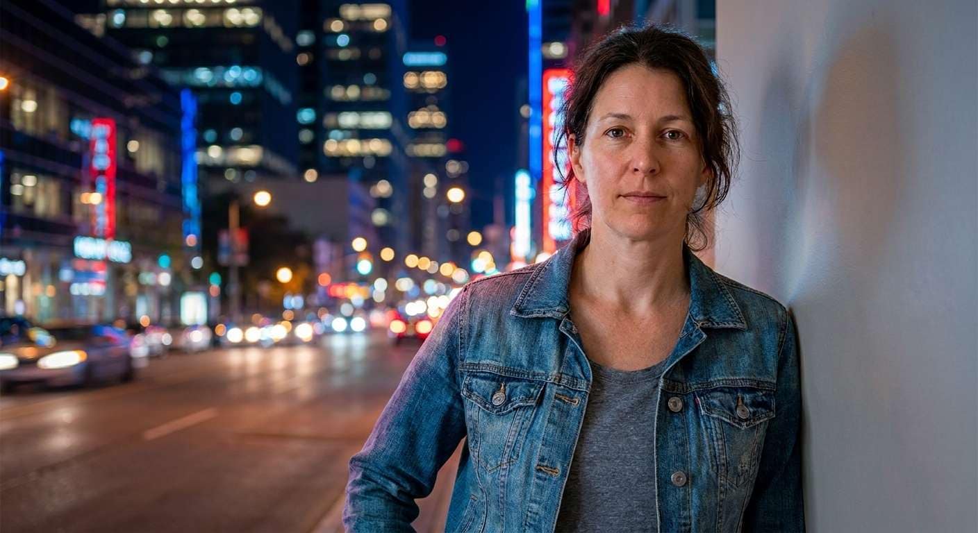 City Lights Portrait after background change