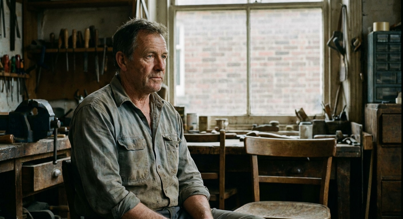 Before night city lights portrait example