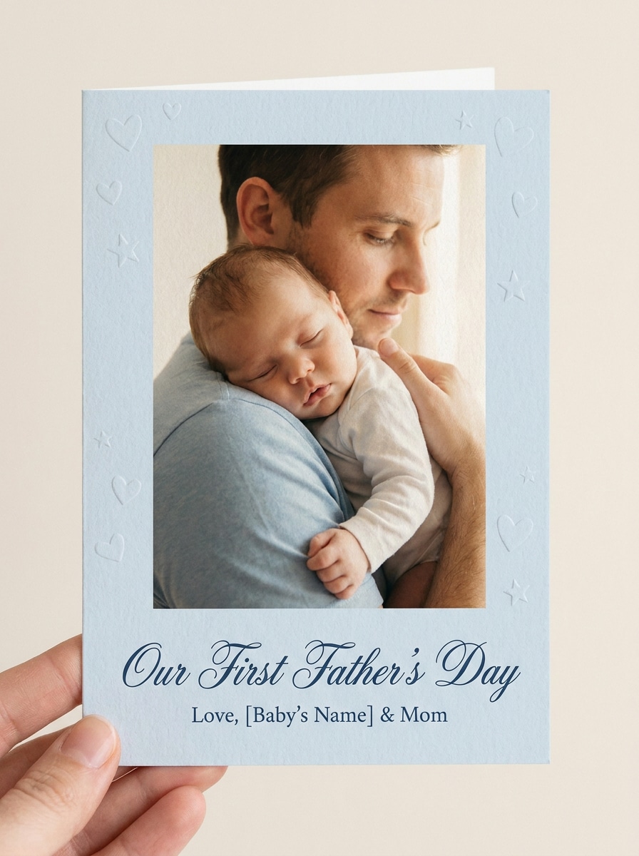 Soft Blue Greeting Card