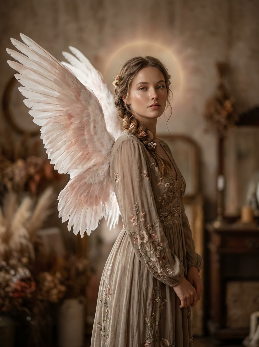 Soft Feather Fairy Wings