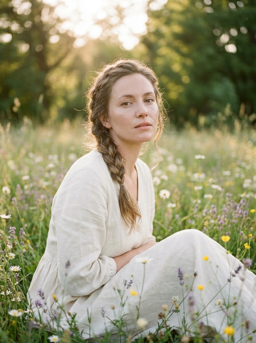 Soft Floral Portrait