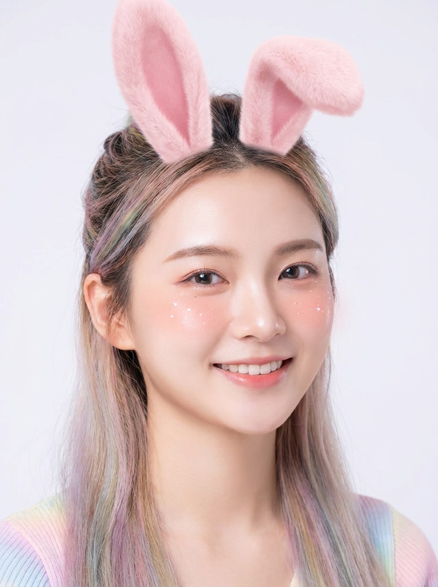 Soft Pink AR Bunny Filter