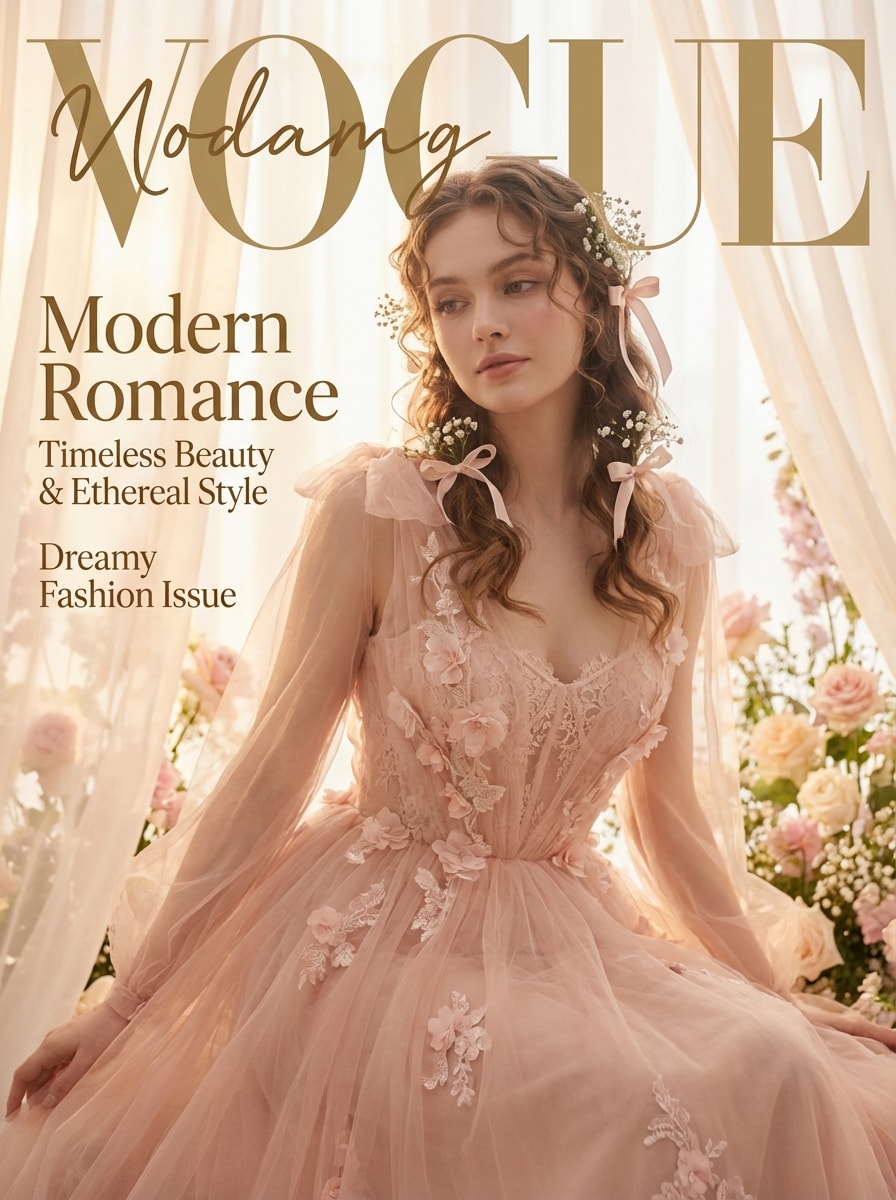 Soft Romantic Vogue Cover