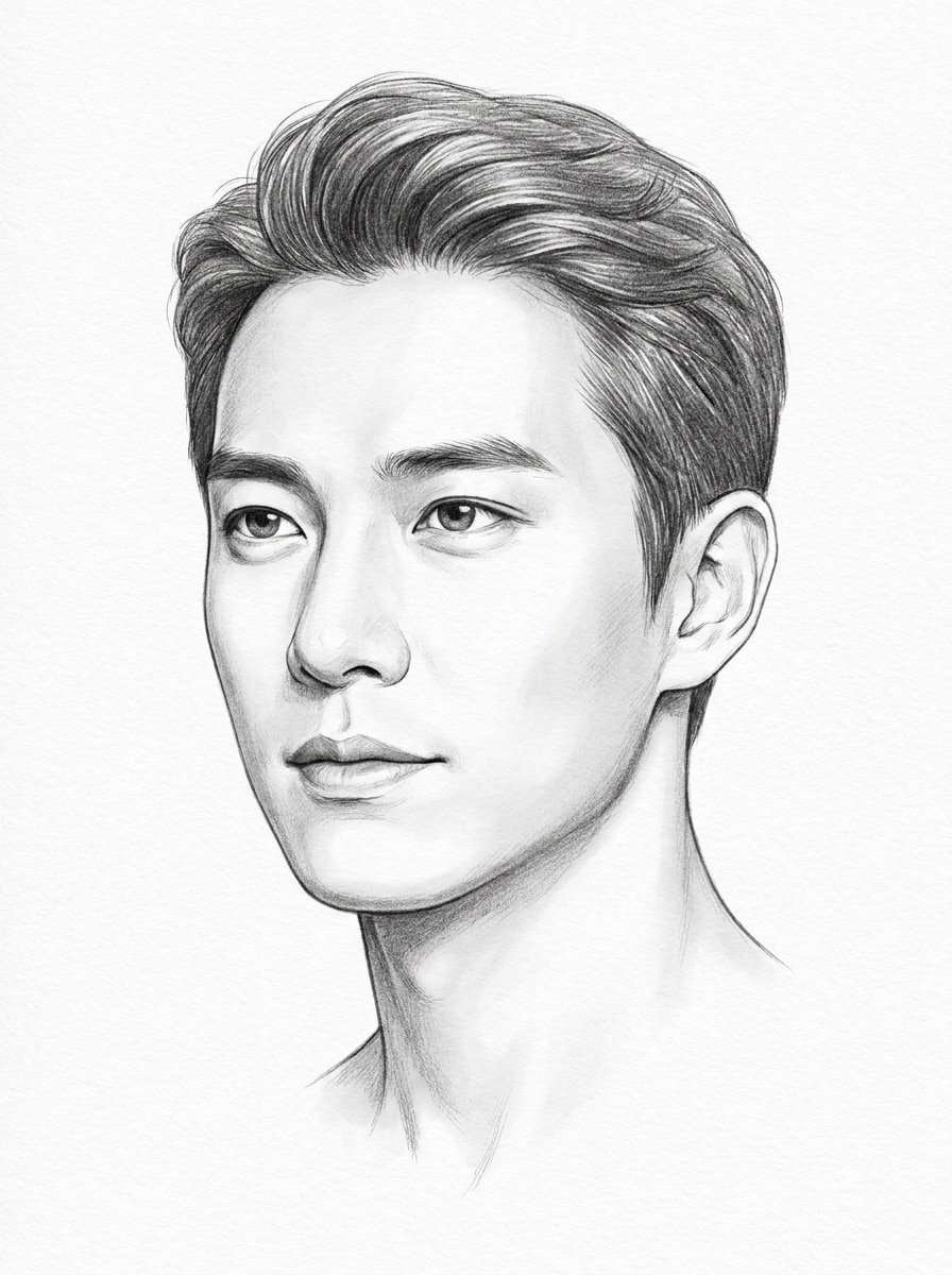 Soft Shaded Headshot Sketch